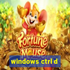 windows ctrl d